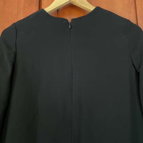 Chloe Shift Dress Three Quarter Sleeves Black Size 34 FR 2 US - Picture 6 of 10